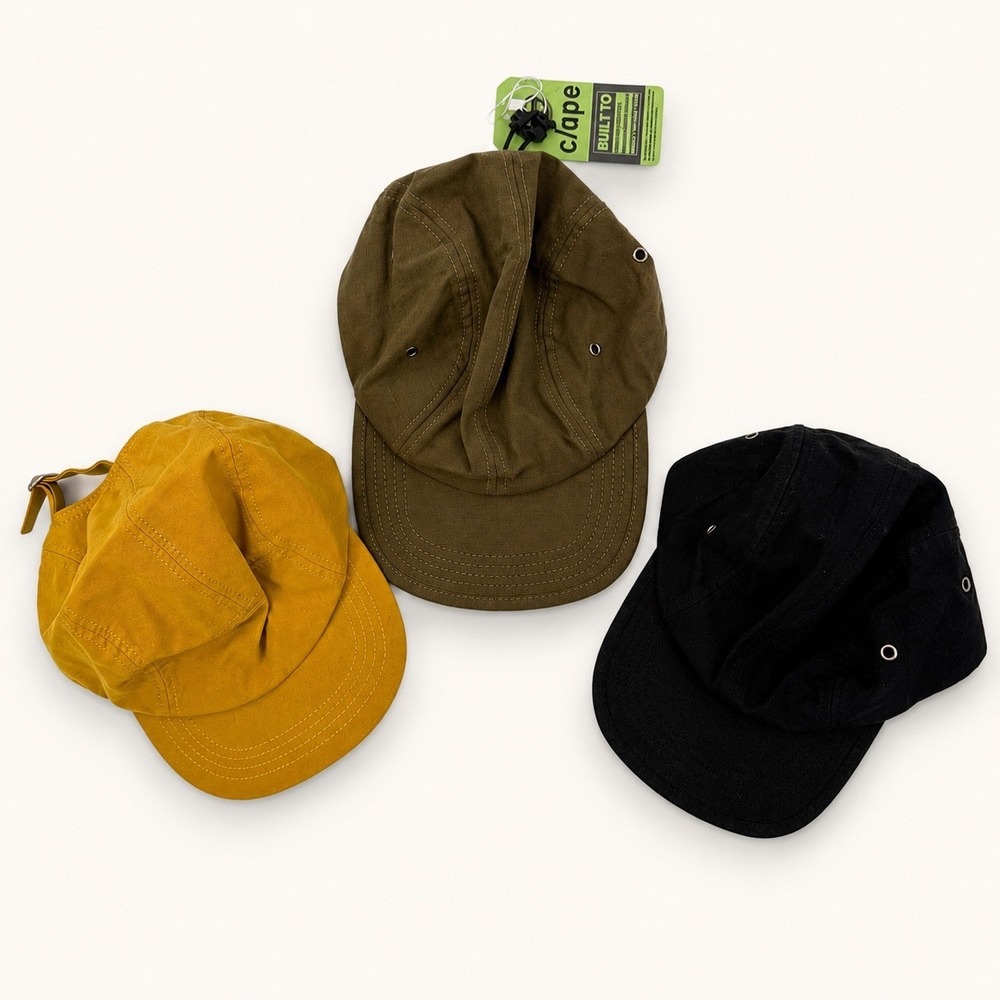 Clape Mens 5 Panel Camp Hat‎ Bundle Ripstop Cotton Adjustable Quick Dry Running